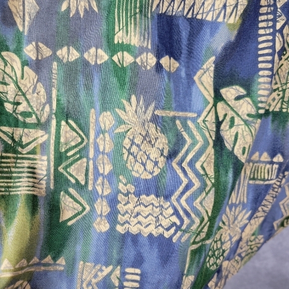 Tori‎ Richard pineapple Costal Beach M Hawaiian Aloha Men Shirt short-sleeved - Picture 7 of 11